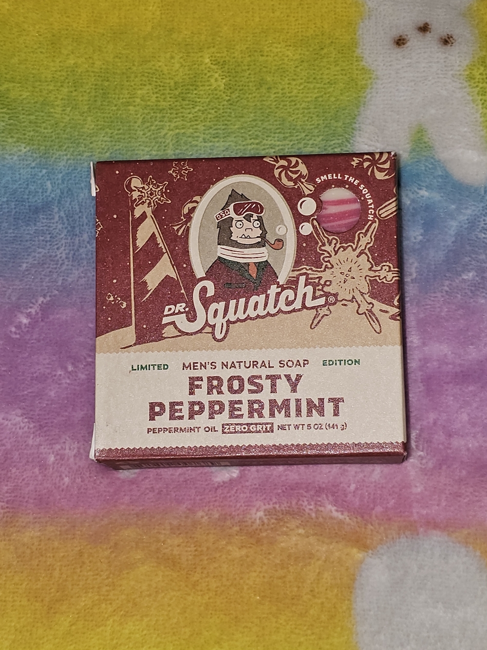 Frosty Peppermint Men’s Natural Soap - Red